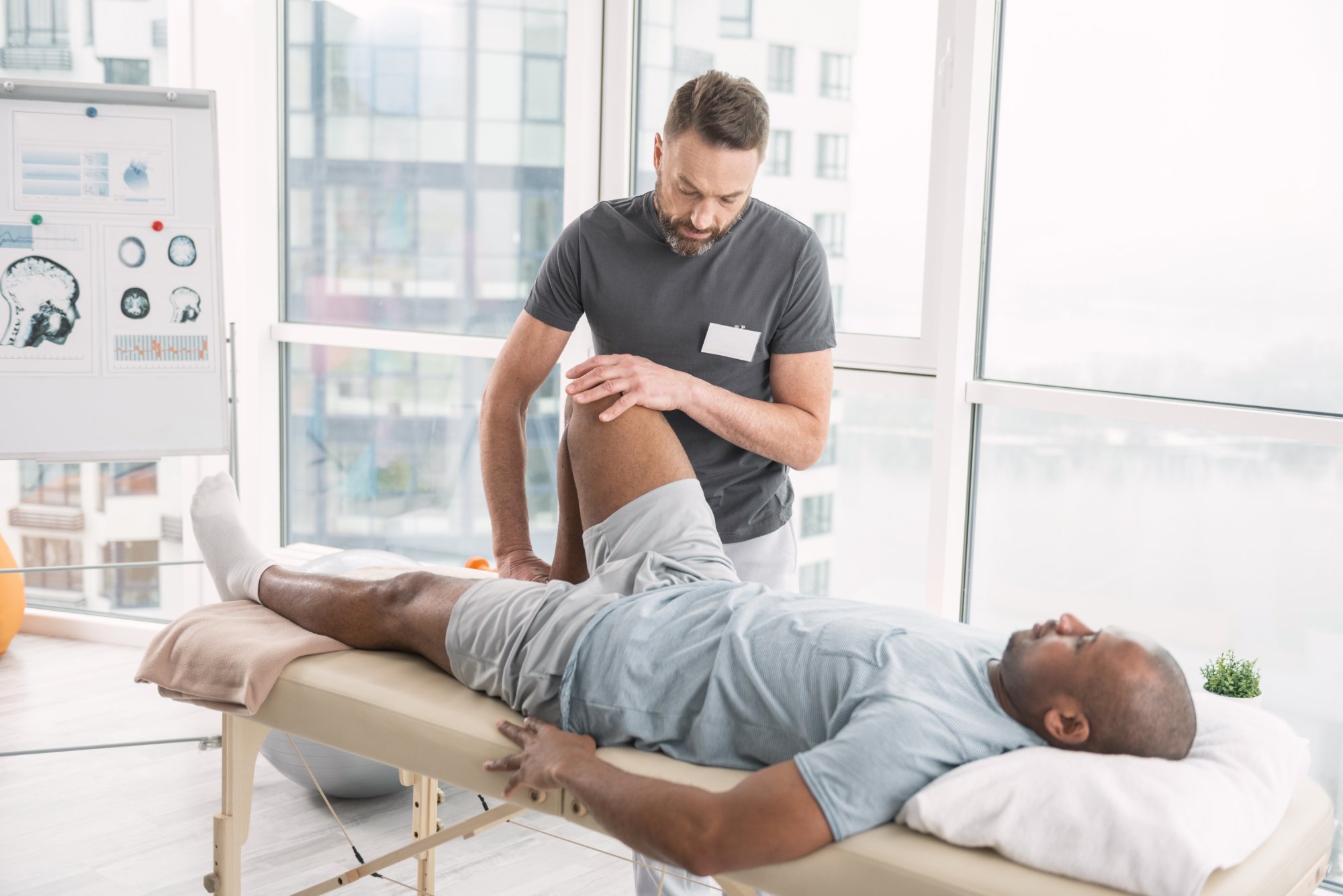 Massage therapy session