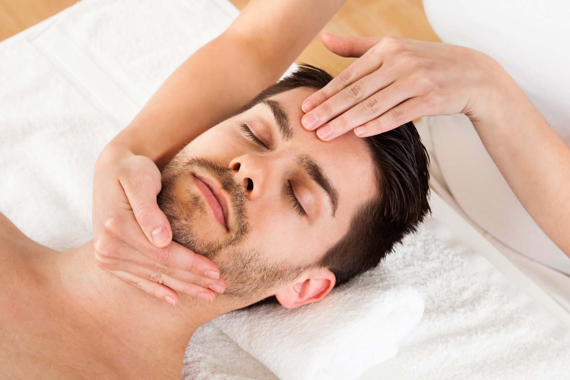 Gentle head massage therapy